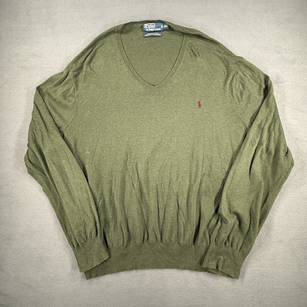 Polo Ralph Lauren Shirt Men's XXL Long Sleeve Cotton Sweater